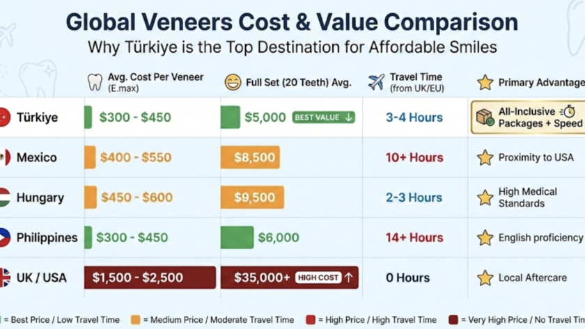 veneers cost turkey 2026