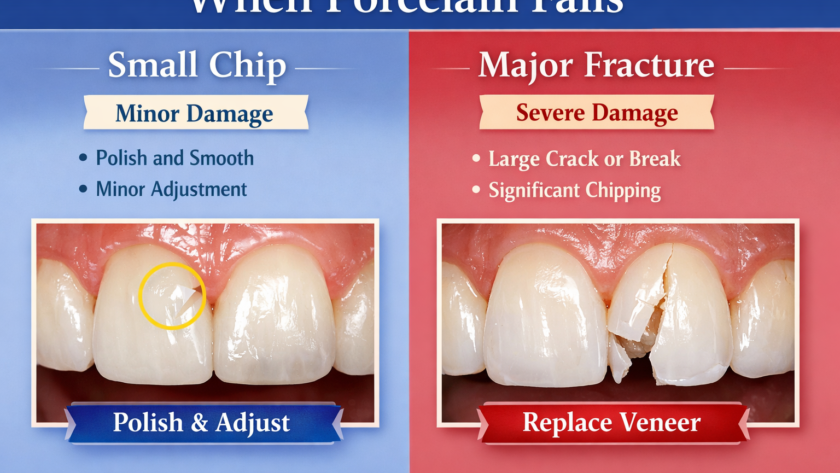 What happens when porcelain fails